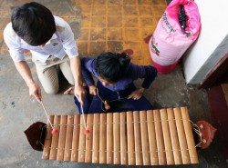 Pin Peat Class in Phnom Penh, Cambodia - Commission for Cambodian Living Arts - Charity work (2013) © Aga Cebula