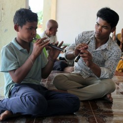 Funeral Music Class in Cambodia - Commission for Cambodian Living Arts - Charity work (2013) © Aga Cebula