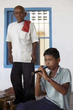 Funeral Music Class in Cambodia - Commission for Cambodian Living Arts - Charity work (2013) © Aga Cebula